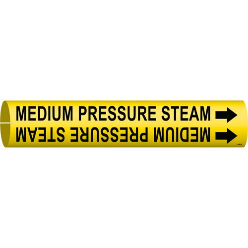 SAE202-"Medium Pressure Steam" Pipe Marker