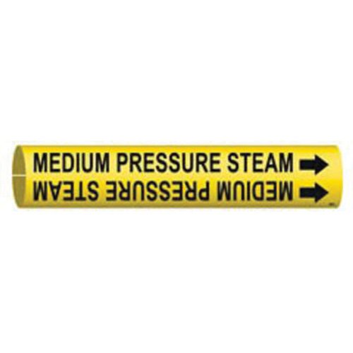 SAE204-"Medium Pressure Steam" Pipe Marker