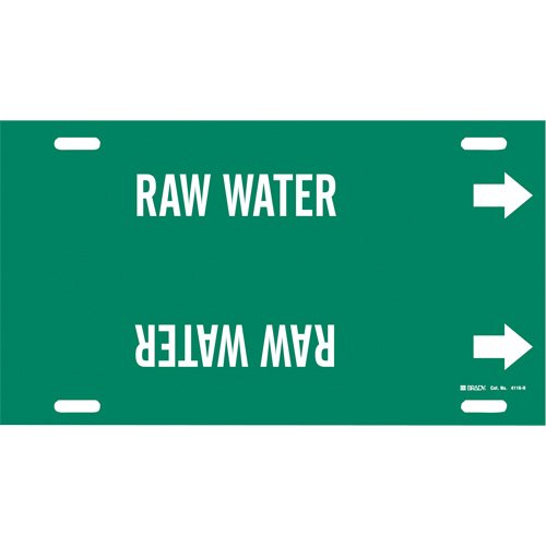 SAE372-"Raw Water" Pipe Marker