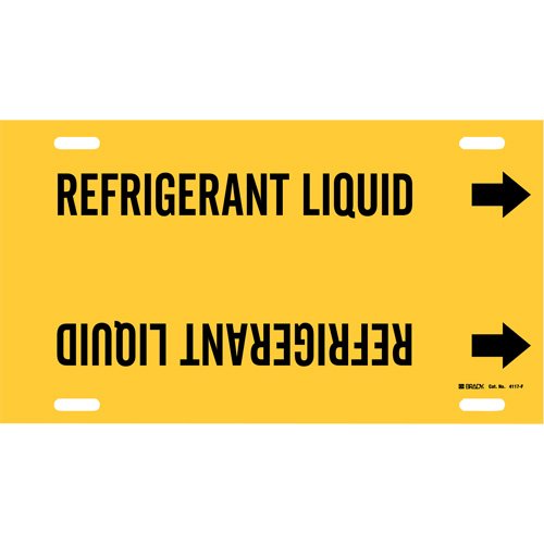 SAE378-"Refrigerant Liquid" Pipe Marker
