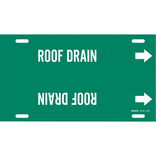 SAE410-"Roof Drain" Pipe Marker