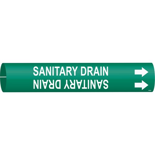 SAE414-"Sanitary Drain" Pipe Marker