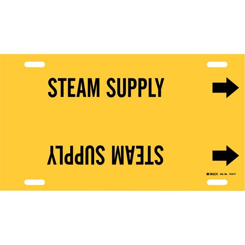 SAE490-"Steam Supply" Pipe Marker