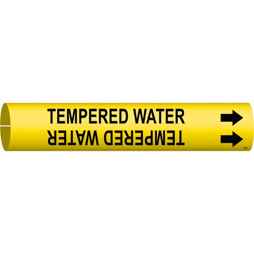 SAE558-"Tempered Water" Pipe Marker