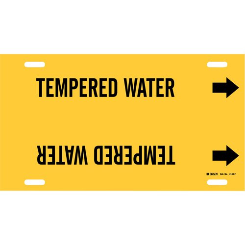 SAE562-"Tempered Water" Pipe Marker