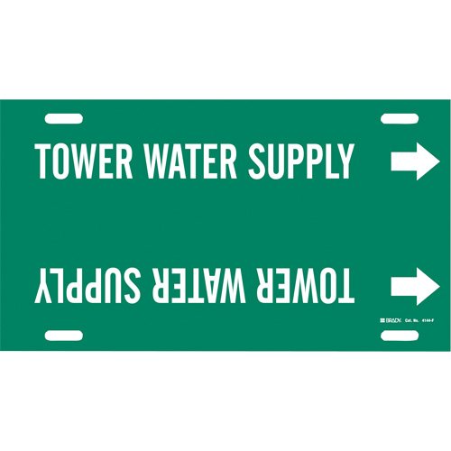 SAE594-"Tower Water Supply" Pipe Marker