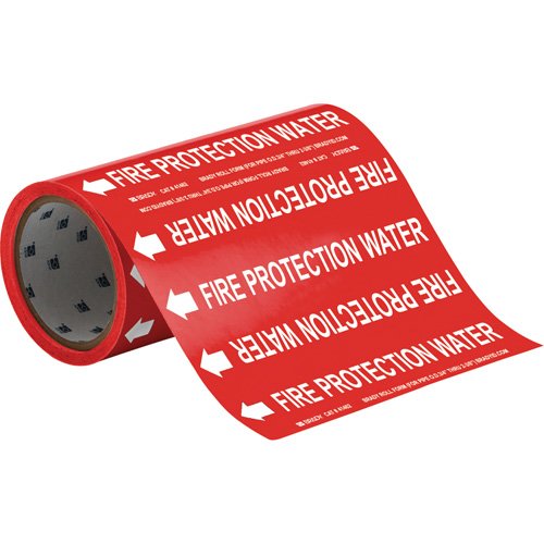 SAE612-"Fire Protection Water" Roll Form Pipe Markers