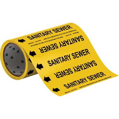 SAE630-"Sanitary Sewer" Roll Form Pipe Markers
