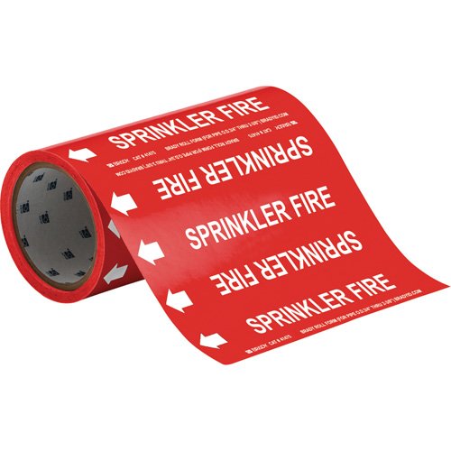 SAE631-"Sprinkler Fire" Roll Form Pipe Markers