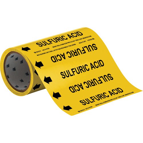 SAE704-"Sulfuric Acid" Roll Form Pipe Markers