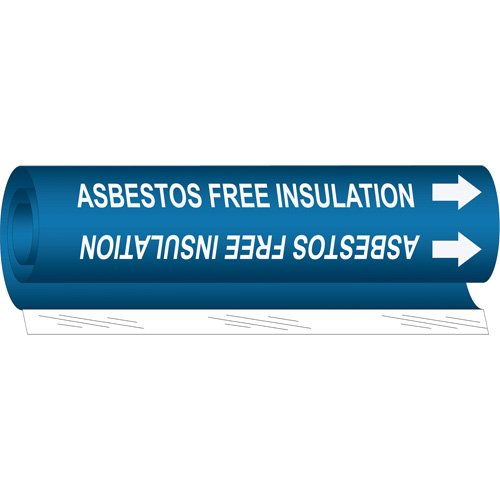 SAE907-"Asbestos Free Insulation" Pipe Marker