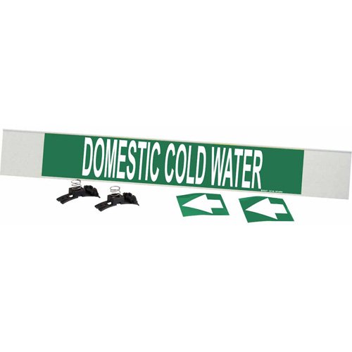 SAF072-"Domestic Cold Water" Pipe Marker