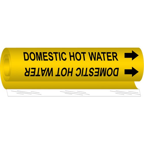 SAF077-"Domestic Hot Water" Pipe Marker