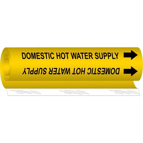 SAF087-"Domestic Hot Water Supply" Pipe Marker