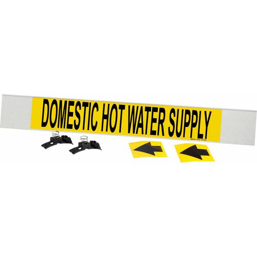 SAF088-"Domestic Hot Water Supply" Pipe Marker