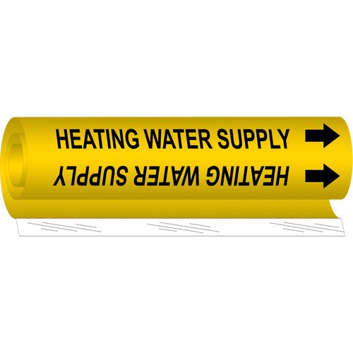 SAF188-"Heating Water Supply" Pipe Marker