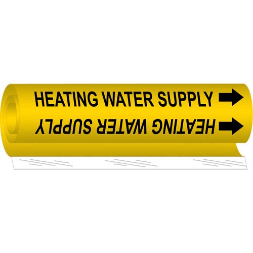 SAF190-"Heating Water Supply" Pipe Marker