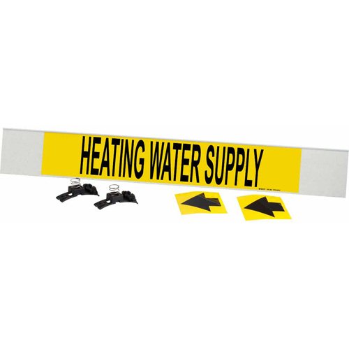 SAF191-"Heating Water Supply" Pipe Marker