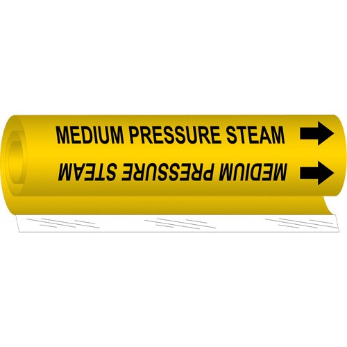 SAF269-"Medium Pressure Steam" Pipe Marker