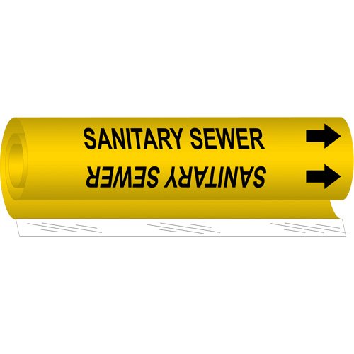 SAF382-"Sanitary Sewer" Pipe Marker