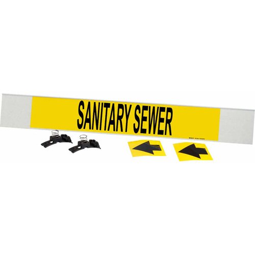 SAF384-"Sanitary Sewer" Pipe Marker