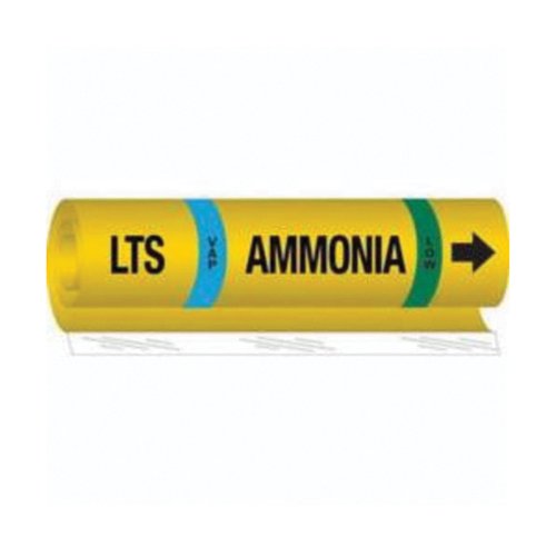SAF572-"LTS Vap Ammonia Low" Ammonia (IIAR) Pipe Marker