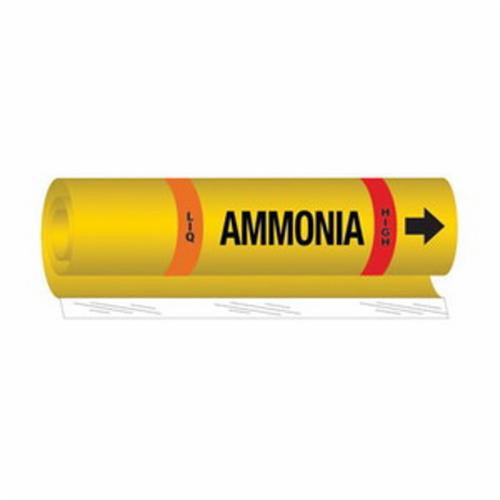 SAF576-Blank "Liq Ammonia High" Ammonia (IIAR) Pipe Marker