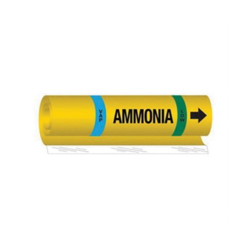 SAF577-Blank "Vap Ammonia Low" Ammonia (IIAR) Pipe Marker