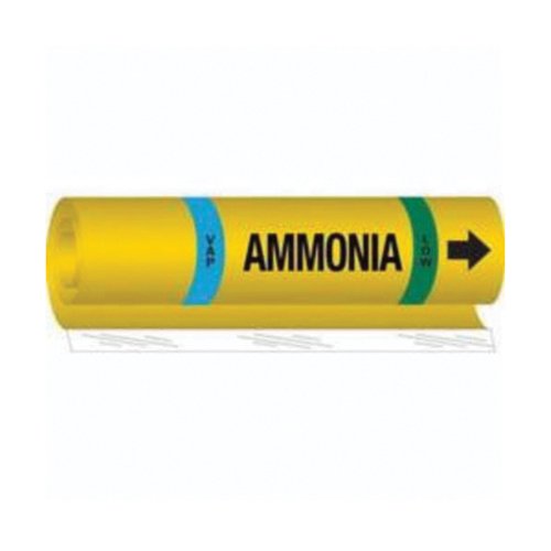 SAF586-Blank "Vap Ammonia Low" Ammonia (IIAR) Pipe Marker