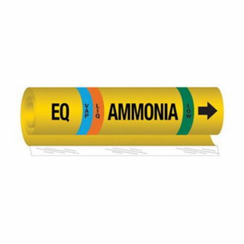 SAF593-"EQ Liq/Vap Ammonia Low" Ammonia (IIAR) Pipe Marker