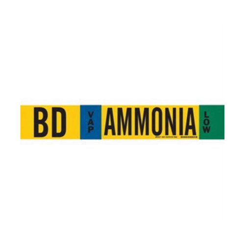 SAF594-"BD Vap Ammonia Low" Ammonia (IIAR) Pipe Marker