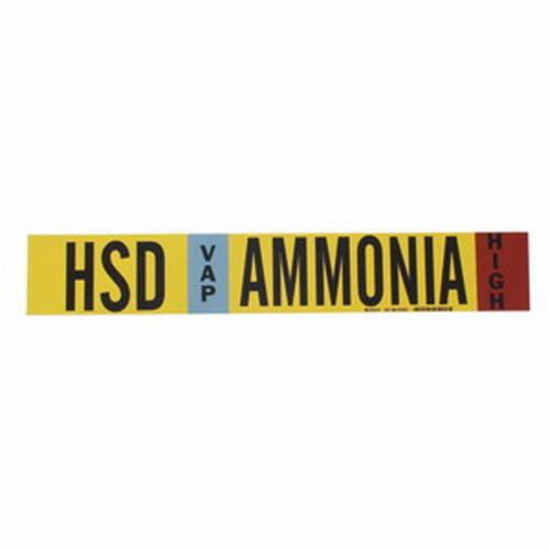 SAF600-"HPL Liq Ammonia High" Ammonia (IIAR) Pipe Marker