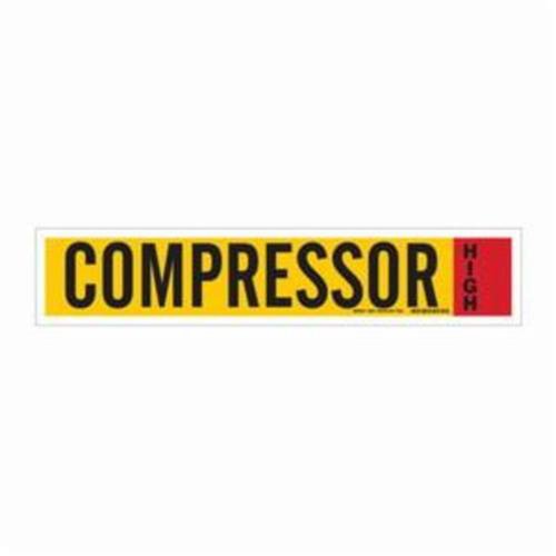 SAF724-"Compressor" Ammonia (IIAR) Pipe Marker