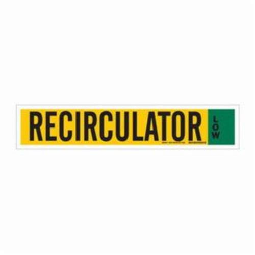 SAF729-"Recirculator" Ammonia (IIAR) Pipe Marker