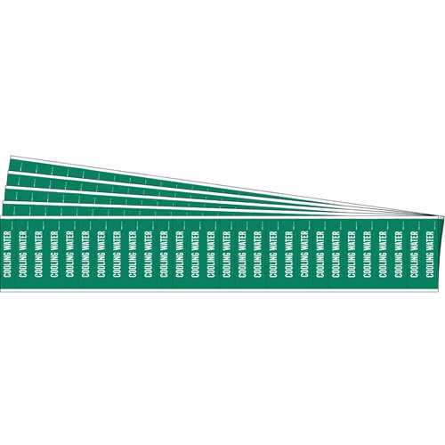 SAF759-"Cooling Water" Semi-Conductor & Chemical Pipe Markers
