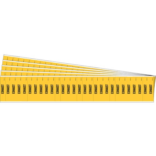 SAF764-"Exhaust" Semi-Conductor & Chemical Pipe Markers