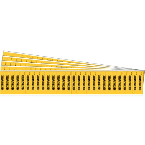 SAF765-"Heating Water" Semi-Conductor & Chemical Pipe Markers