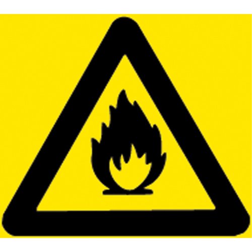 SAP908-Right-to-Know Inflammable Pictogram Labels