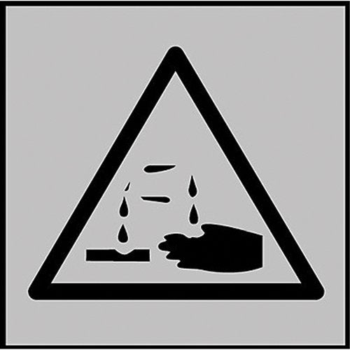 SAP913-Right-to-Know Corrosive Pictogram Labels