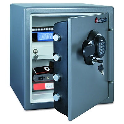 Safe-Fire/Water, Electronic 1.23 Cu.Ft.Capacity, Black