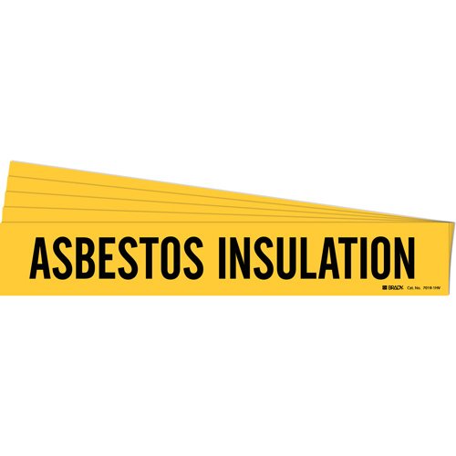 SH497-"Asbestos Insulation" Pipe Marker