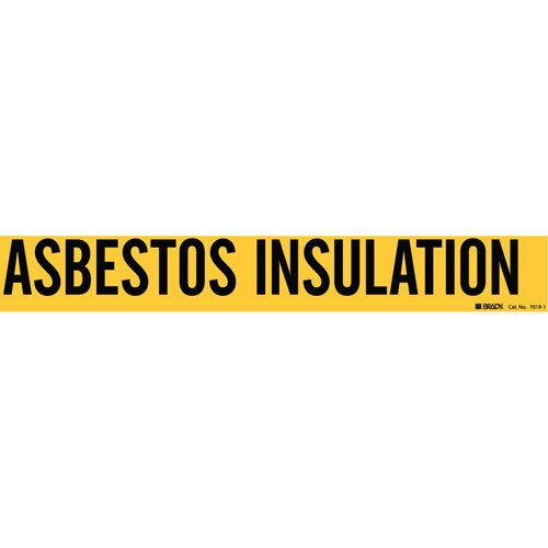 SH498-"Asbestos Insulation" Pipe Marker