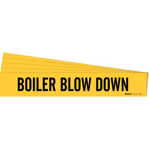 SH542-"Boiler Blow Down" Pipe Marker