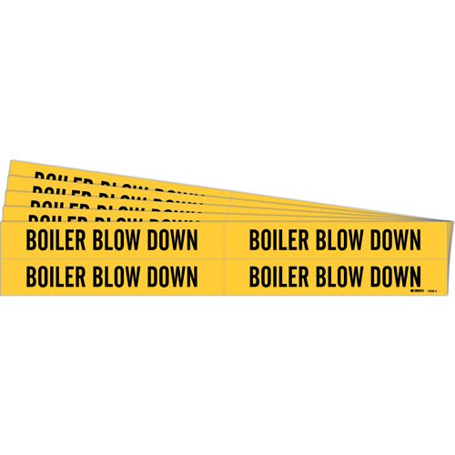 SH543-"Boiler Blow Down" Pipe Markers
