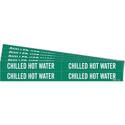 SH595-"Chilled Hot Water" Pipe Markers