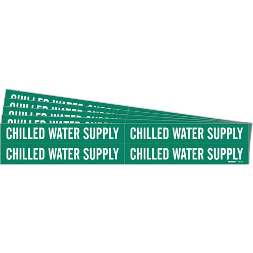 SH607-"Chilled Hot Water" Pipe Markers