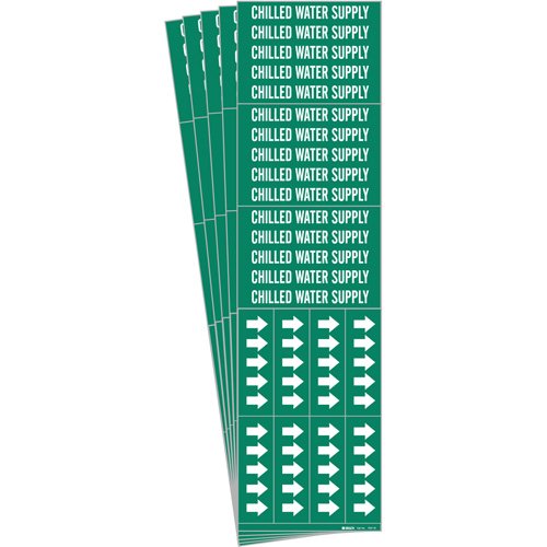 SH608-"Chilled Water Supply" Pipe Marker