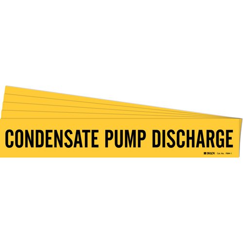 SH674-"Condensate Pump Discharge" Pipe Marker