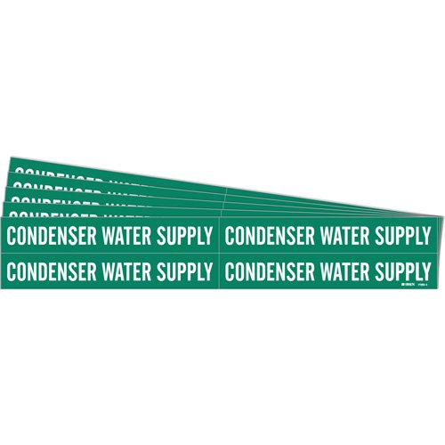 SH695-"Condenser Water Supply" Pipe Markers