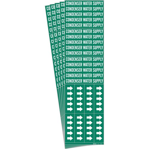SH696-"Condenser Water Supply" Pipe Markers